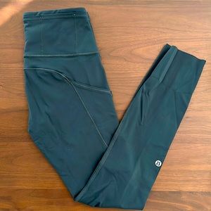 Lululemon Align leggings in slate gray, size 4.